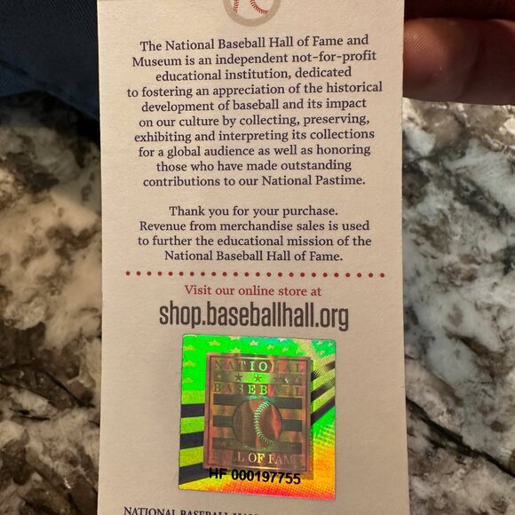 Overseas Adult Travelers Hat Baseball Hall of Fame in Dark Grey - Picture 4 of 5